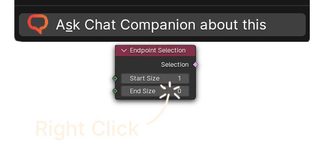 User Interface Help in Chat Companion